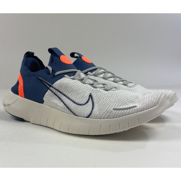 Nike Free RN FK Mens Gray Thunder Blue Shoes Sneakers Running Low FB1276-004 - Picture 2 of 10